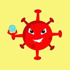 coronavirus hold the earth 