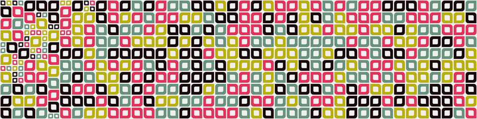 Abstract Geometric Pattern generative computational art illustration