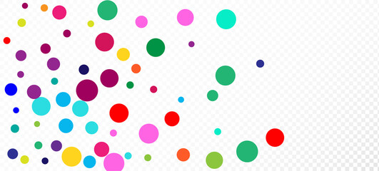 Rainbow Confetti Modern Vector Wallpaper.