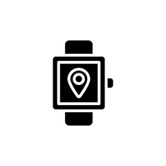 GPS Watch icon in vector. Logotype