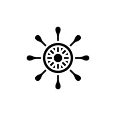 Ship Navigation icon in vector. Logotype