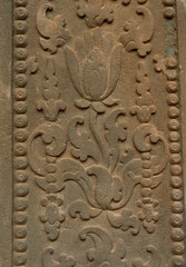  Ruins of   kampong tom Wat Temple with nature ornament