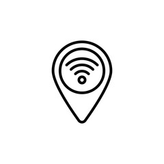 GPS Signal icon in vector. Logotype