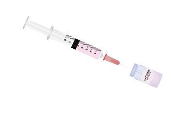 Obraz premium Covid 19 vaccine. vector illustration