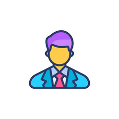 Businessman icon in vector. Logotype