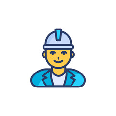 Engineer icon in vector. Logotype