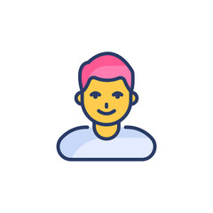 Men icon in vector. Logotype