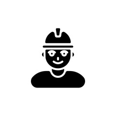 Worker icon in vector. Logotype