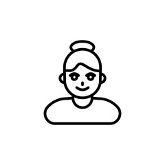 Women icon in vector. Logotype