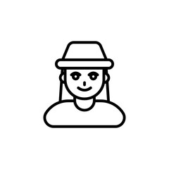 Archaeologist icon in vector. Logotype