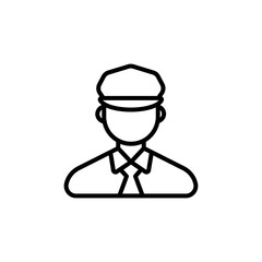 Pilot icon in vector. Logotype