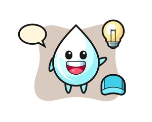 milk drop character cartoon getting the idea