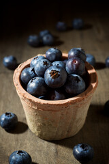 Blueberries close up