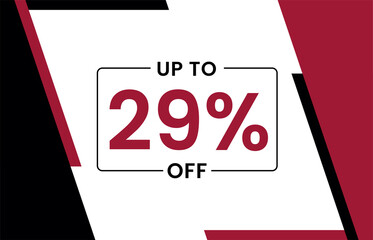 Up to 29% off banner, Upto 29% off, Discount offer, Banner Add, Special Offer add