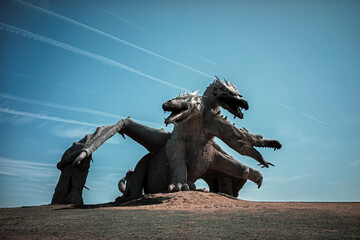 dragon statue in the sky