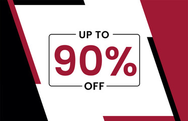 Up to 90% off banner, Upto 90% off, Discount offer, Banner Add, Special Offer add