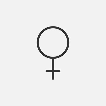 Female sign icon isolated on background. Gender symbol modern, simple, vector, icon for website design, mobile app, ui. Vector Illustration