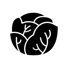 Vegetables icon vector set. vitamins illustration sign. cabbage symbol or logo.
