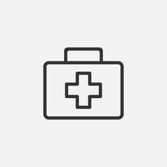Medical bag icon isolated on background. First aid symbol modern, simple, vector, icon for website design, mobile app, ui. Vector Illustration