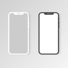 Modern realistic smartphone mockup template Vector