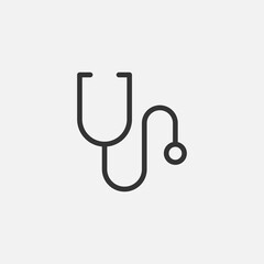 Stethoscope icon isolated on background. Healthcare symbol modern, simple, vector, icon for website design, mobile app, ui. Vector Illustration
