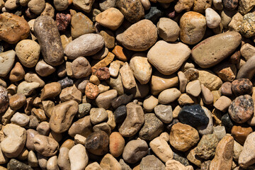 Wet Stone Pebbles Texture Or Stone Pebbles Background For Design