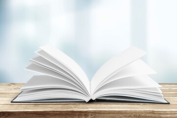 Open book on the desk. Education concept