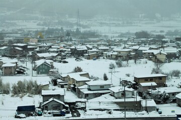 雪中のニウ&mdash;タウン