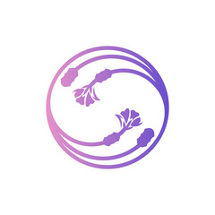 Circle Flower Minimalist Logo Design
