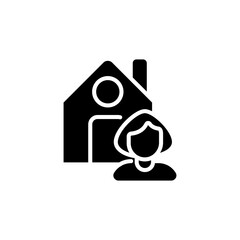 House Owner icon in vector. Logotype