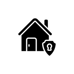 Home Security icon in vector. Logotype