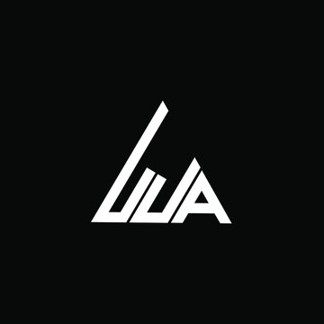L J A letter logo vector design on black color background. LJA icon