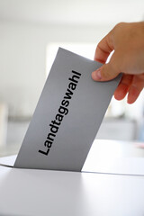 Stimmzettel zur Landtagswahl in Deutschland