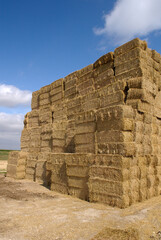 D&eacute;chargement paille, stockage