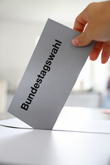 Stimmzettel zur Bundestagswahl in Deutschland