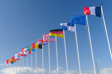 Drapeaux pays d'Europe et du monde entier