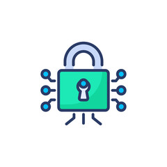 Cyber Security icon in vector. Logotype