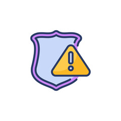 Security Error icon in vector. Logotype