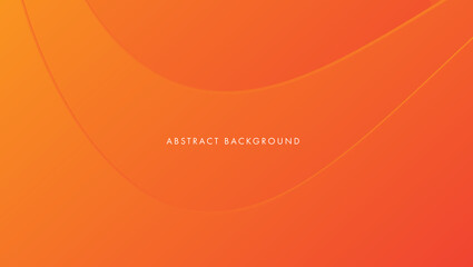 Orange bright background with subtle curves, layers overlay presentation cover design