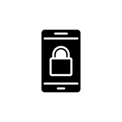 Mobile Security icon in vector. Logotype