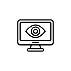 Monitoring icon in vector. Logotype