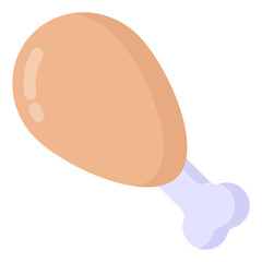 
Flat editable trendy icon of drumstick 

