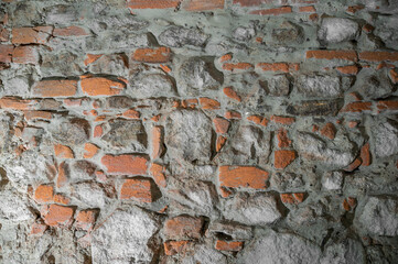 Ancient stone brick wall