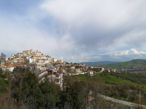 View of Casoli village in the province of ChietiAbruzzo