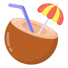 
Fizzy drink vector design, refreshment drink in flat style 

