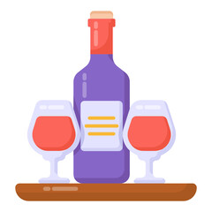 
Fizzy drink vector design, refreshment drink in flat style 

