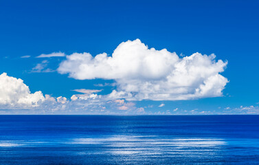 Fototapeta na wymiar Beautiful sky and sea in the Kenting National Park of Pingtung, Taiwan