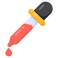 
Pipette in flat editable icon design 

