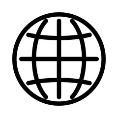 Isolated black web icon on a white background. Design element for poster, banner, clothes. Simple flat style. Vector illustration.