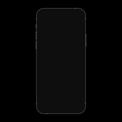 iPhone Realistic Blank Vector Mockup . Vector illustration